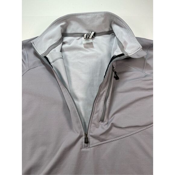 Patagonia Men’s R1 Pullover Gray Size Large USA Made Quarter Zip Fleece Pullover - Picture 9 of 10